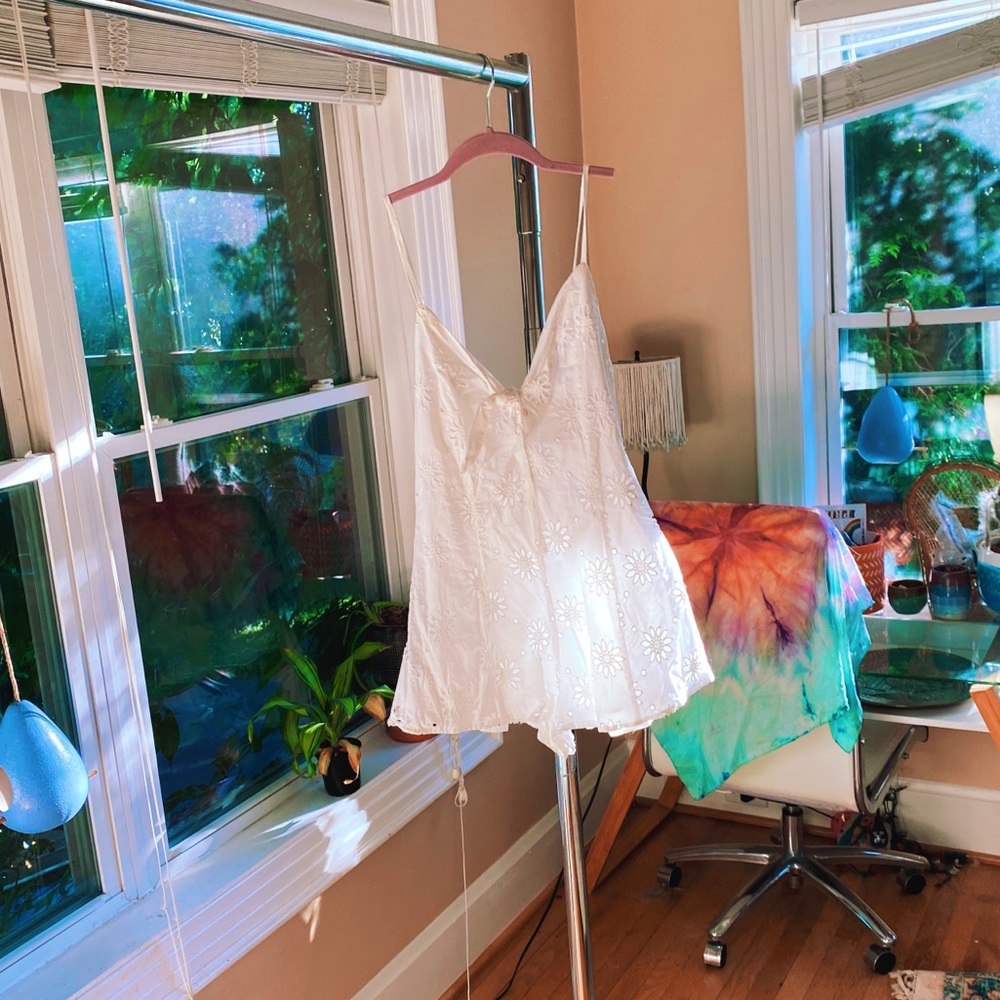 White Picolina Romper Sunflower Lasercut Tie - Picture 5 of 10